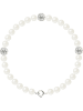 Mitzuko Bransoletka z perłami i kryształkami w kolorze białym