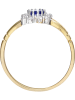 Diamant Exquis Gold-Ring mit Edelstein