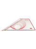 Dr. Oetker Siliconen bakmat "Flexxible Love" wit/rood - (L)60 x (B)40 cm