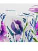 Happy Friday Tafellaken "Midnight Iris" wit/violet