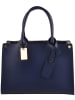 Florence Bags Leren handtas "Manor" donkerblauw - (B)32 x (H)22 x (D)11 cm