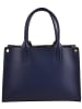 Florence Bags Leren handtas "Manor" donkerblauw - (B)32 x (H)22 x (D)11 cm