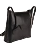 Florence Bags Leder-Umhängetasche "Sabu" in Schwarz - (B)23 x (H)20 x (T)6 cm
