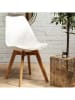 THE HOME DECO FACTORY 2er-Set: Esszimmerstühle in Weiß - (B)58 x (H)81,5 x (T)49 cm