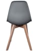 THE HOME DECO FACTORY 2-delige set: eetkamerstoelen grijs - (B)46 x (H)86 x (D)52 cm