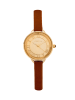 Bertha Kwartshorloge "Madison" goudkleurig/bruin