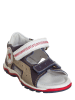 Lea Lelo Leder-Sandalen in Dunkelblau/ Weiß/ Beige