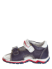 Lea Lelo Leren sandalen donkerblauw/wit/beige