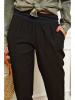 Rodier Lin Lniane spodnie "Provence" w kolorze czarnym
