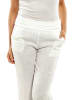 Naturelle en lin Linnen broek "Valencia" wit