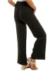 Naturelle en lin Leinen-Hose in Schwarz