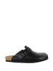 Birkenstock Skórzane chodaki w kolorze czarnym