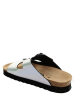 Sunbay Slippers "Trefle" zilverkleurig/zwart