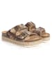 Sunbay Slippers goudkleurig/beige