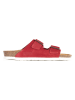 Sunbay LEDER-Pantoletten "Trefle" in Rot