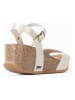 Sunbay Leder-Keilsandaletten in Gold
