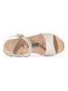 Sunbay Leder-Keilsandaletten in Gold