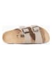 Sunbay LEDER-Pantoletten "Trefle" in Beige