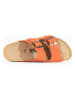 Sunbay Leder-Pantoletten in Orange