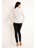 Awama Bluse in Creme/ Grau