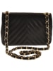 Florence Bags Leren schoudertas "Elm" zwart - (B)20 x (H)13 x (D)5 cm