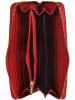 Florence Bags Leder-Geldbörse "Quero" in Rot - (B)20 x (H)10 x (T)2 cm