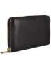 Florence Bags Leren portemonnee "Dole" zwart - (B)20 x (H)10 x (D)2 cm