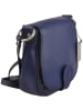 Florence Bags Leren schoudertas "Gisstel" donkerblauw - (B)19 x (H)17 x (D)5 cm
