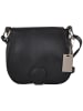 Florence Bags Leder-Umhängetasche "Gisstel" in Schwarz - (B)19 x (H)17 x (T)5 cm