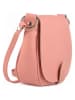 Florence Bags Leder-Umhängetasche "Gisstel" in Rosa - (B)19 x (H)17 x (T)5 cm