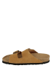 BAYTON Leren slippers "Atlas" lichtbruin
