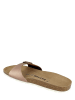 BAYTON Leren slippers "Zephyr" koperkleurig