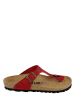 BAYTON Leren teenslippers "Mercure" rood