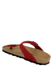 BAYTON Leder-Zehentrenner "Mercure" in Rot