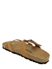 BAYTON Leren teenslippers lichtbruin