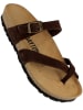 BAYTON Leder-Zehentrenner "Diane" in Dunkelbraun