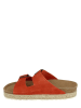 BAYTON Skórzane klapki "Alcee" w kolorze jasnoczerwonym