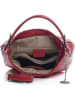 Mia Tomazzi Skórzana torebka "Molise" w kolorze czerwonym - 30 x 20 x 8 cm