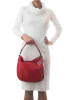 Mia Tomazzi Leder-Schultertasche "Molise" in Rot - (B)30 x (H)20 x (T)8 cm