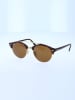 Ray Ban Męskie okulary przeciwsłoneczne w kolorze brązowo-czarnym