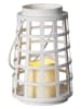 STAR Trading Lampiony LED (2 szt.)  w kolorze białym - wys. 21 x Ø 13 cm