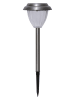 STAR Trading Solarna lampa ogrodowa LED (4 szt.) "Palma" w kolorze srebrnym - (W)28 cm