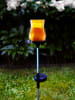 STAR Trading Solarna lampa ogrodowa LED "Lyon" w kolorze pomarańczowym - (W)53 cm