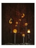 STAR Trading LED-Solar-Gartenstecker "Melilla" in Schwarz/ Orange - (H)85 cm