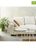 THE HOME DECO FACTORY 2er-Set: Beistelltische in Natur/ Transparent