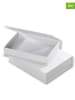 folia PAPER Pudełka (2 szt.) w kolorze białym - 18 x 3,4 x 12,4 cm