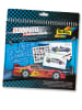 folia PAPER Sjablonenboek "Racewagen" - meerkleurig - (L)24 x (B)14,2 cm