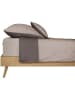 Schiesser Renforcé-Bettwäsche-Set "Double Face" in Beige/ Anthrazit