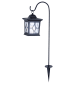 Globo lighting Ogrodowa lampa solarna LED w kolorze czarnym - wys. 68 cm