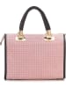 Anna Morellini Leder-Henkeltasche "Viola" in Rosa - (B)30 x (H)26 x (T)17 cm